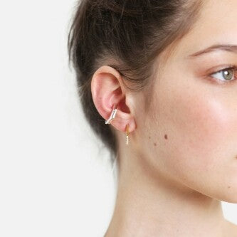 Earcuff Hexagon rosegold