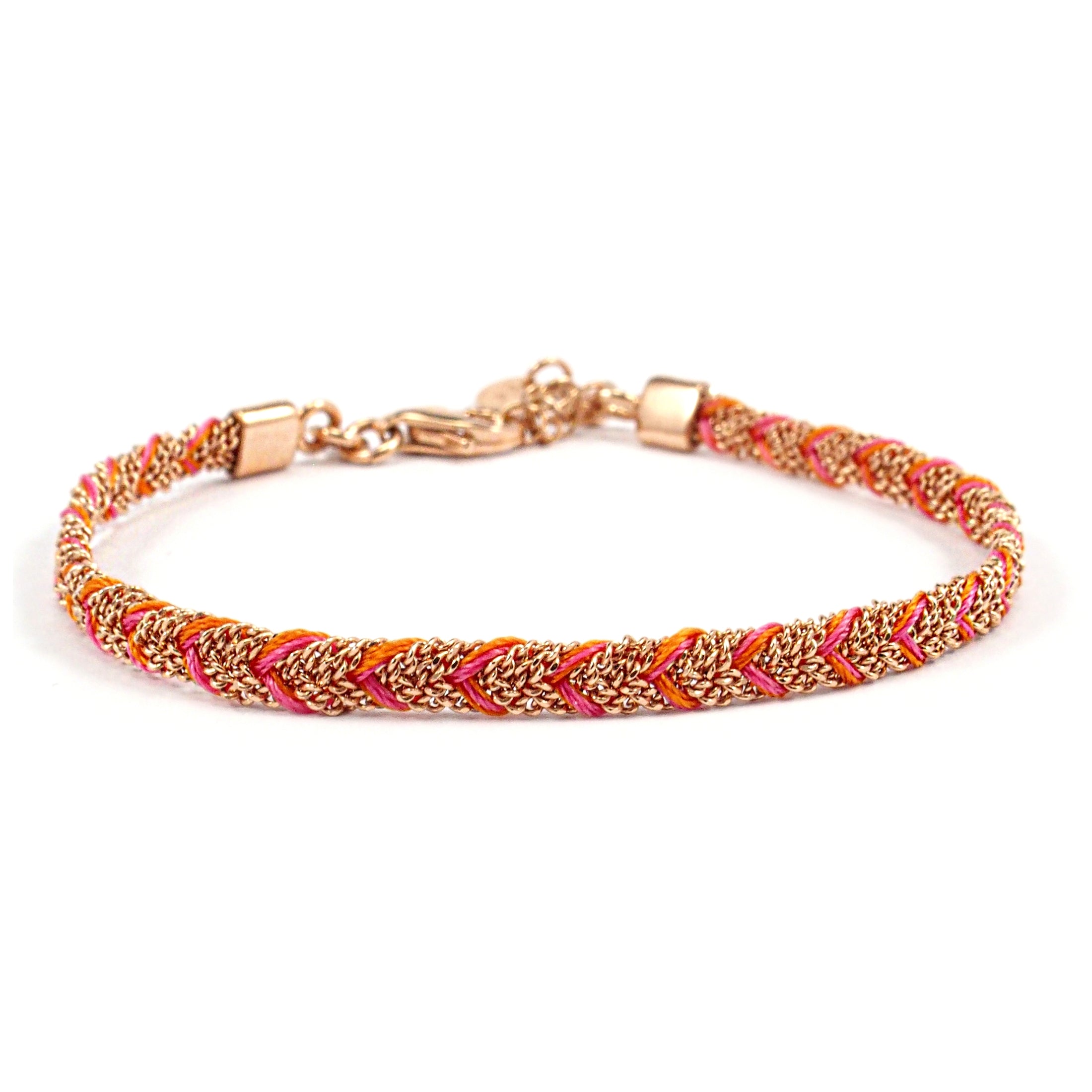 Armband Tanja orange/pink