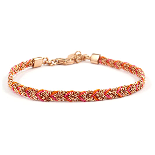 Armband Tanja orange/pink