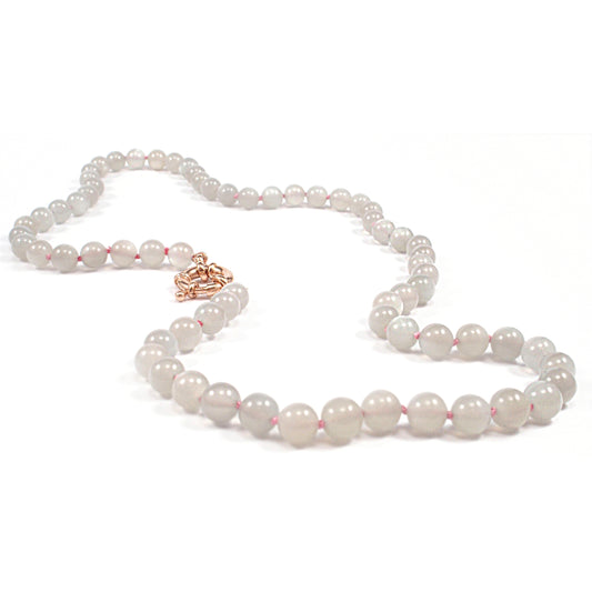 Halskette Mondstein grau