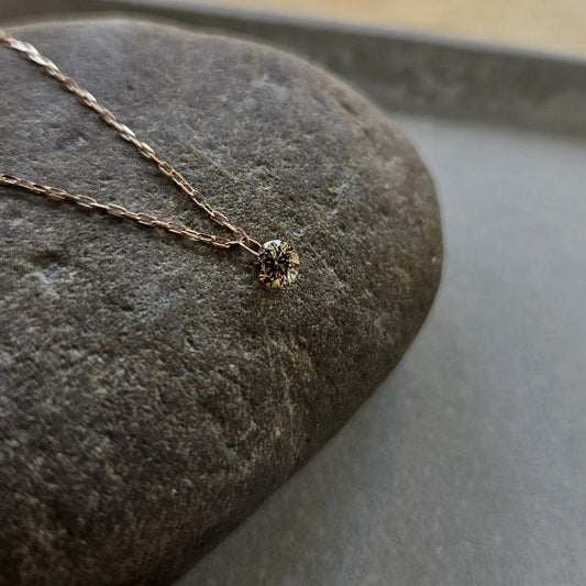 Diamantkette champagne