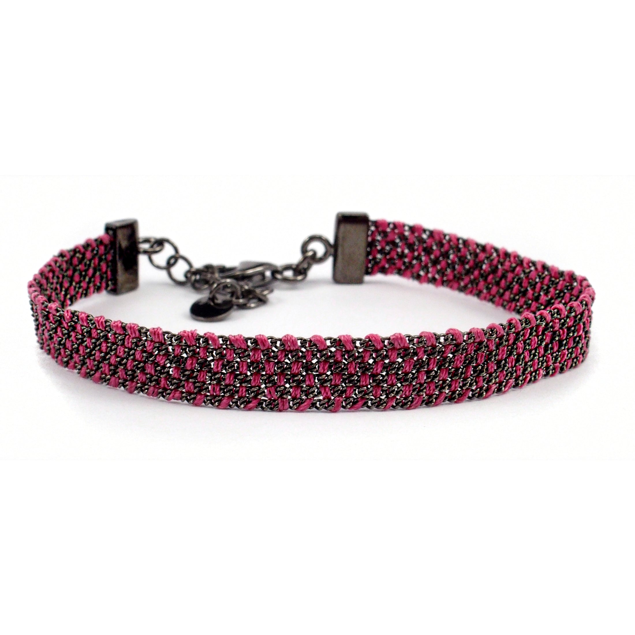 Armband Lara Schwarz-Pink