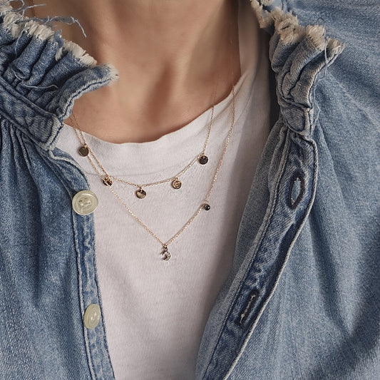 Halskette Plättchen