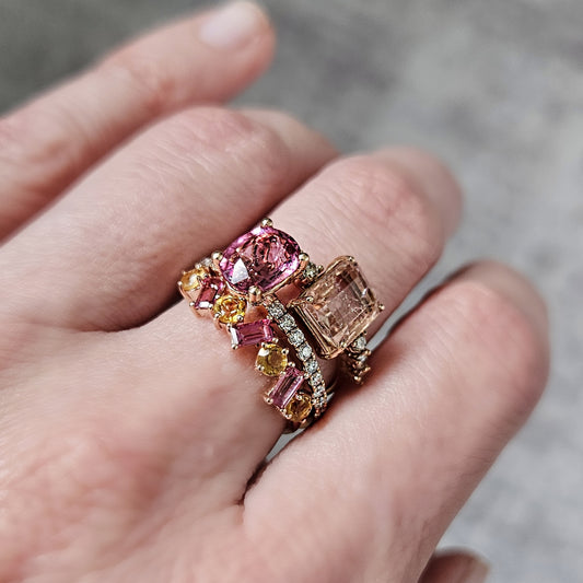 Ring Barbara pink