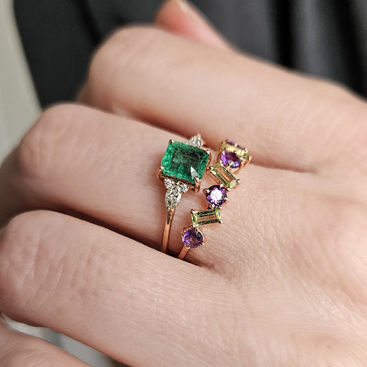 Ring Barbara violett