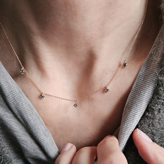 Diamantkette Vanya grey