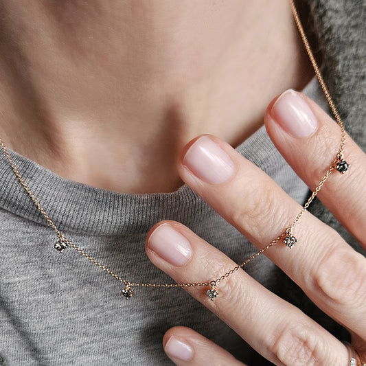 Diamantkette Vanya grey