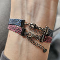 Bild in Galerie-Betrachter laden, Armband Lara Schwarz-Pink
