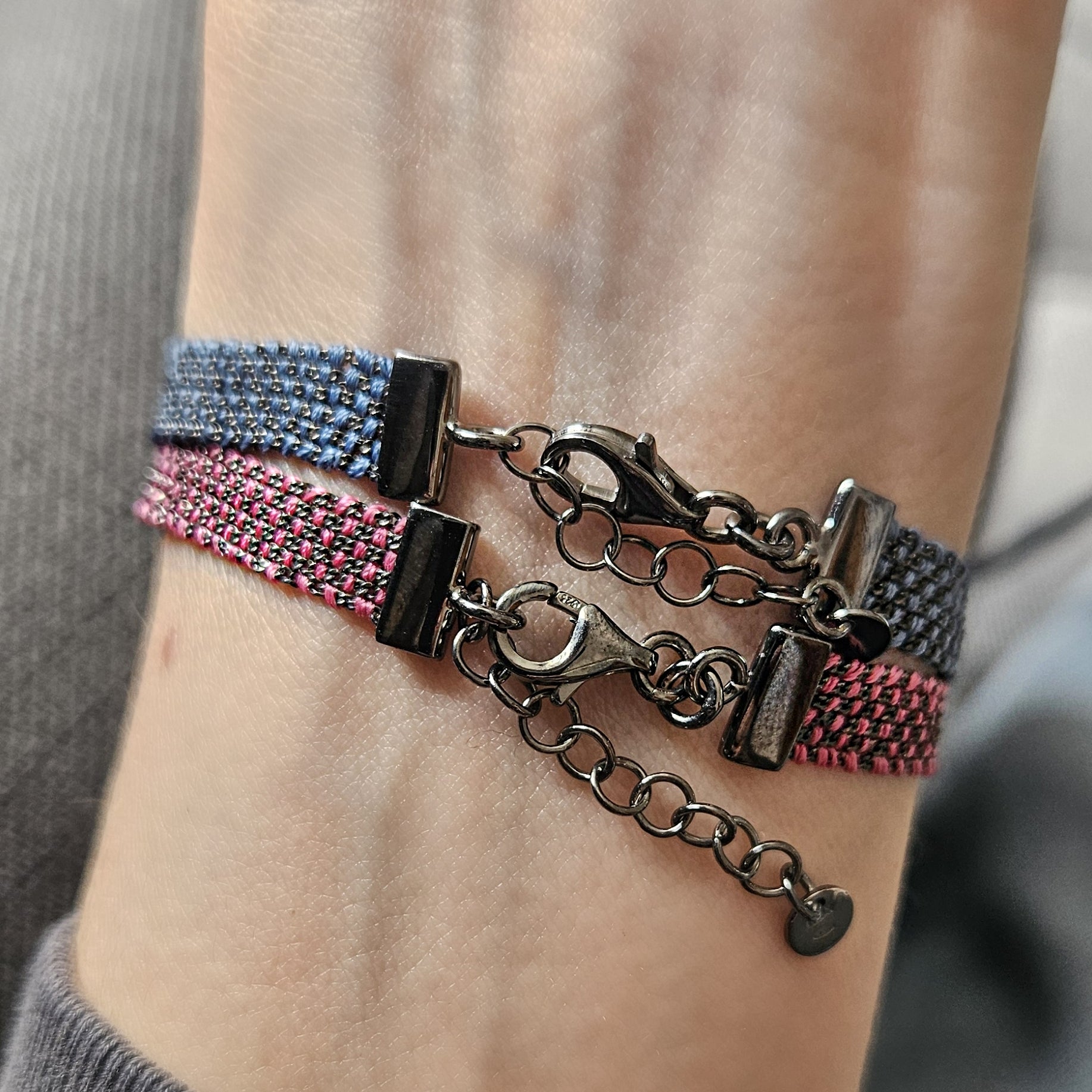 Armband Lara Schwarz-Pink
