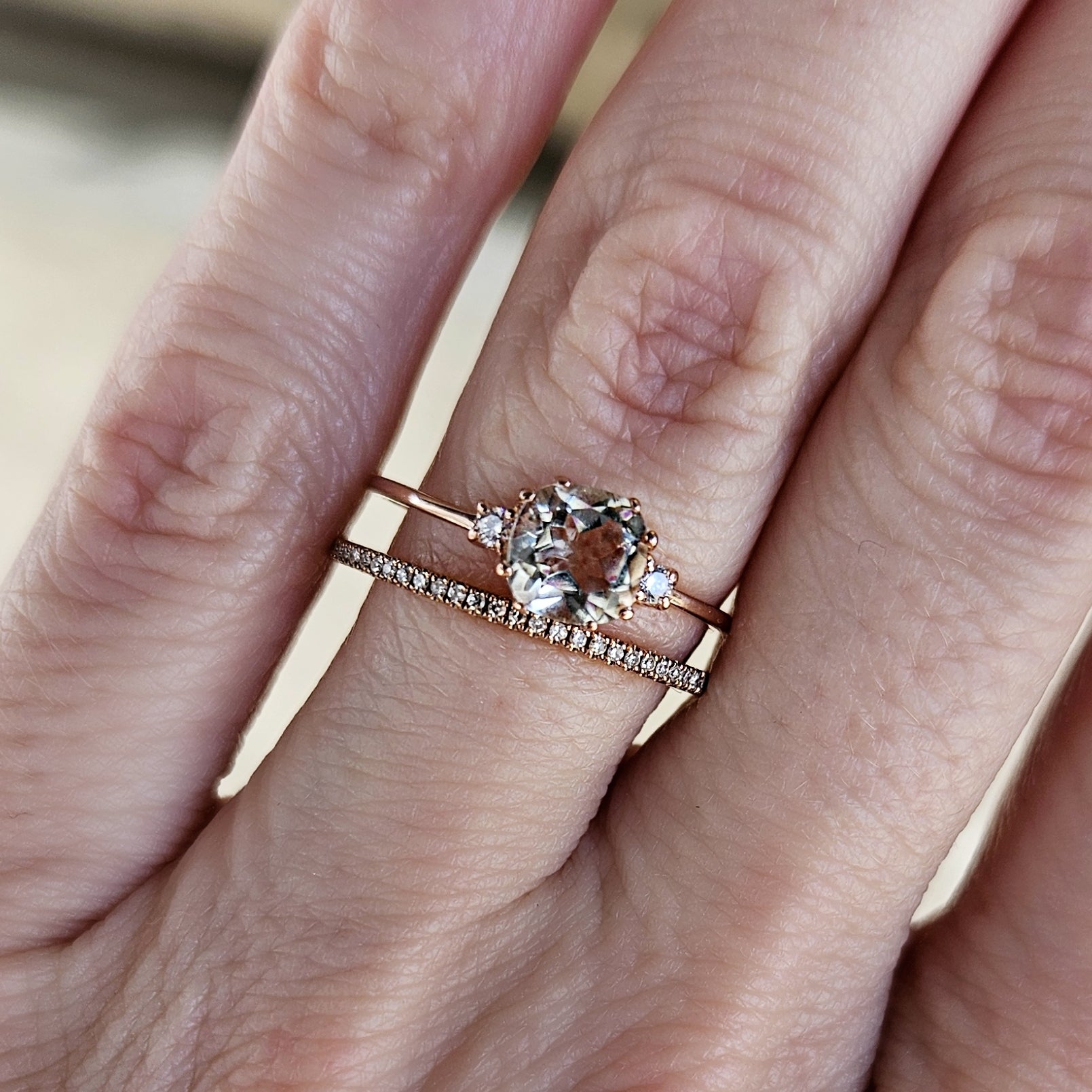 Ring Pina Prasiolith
