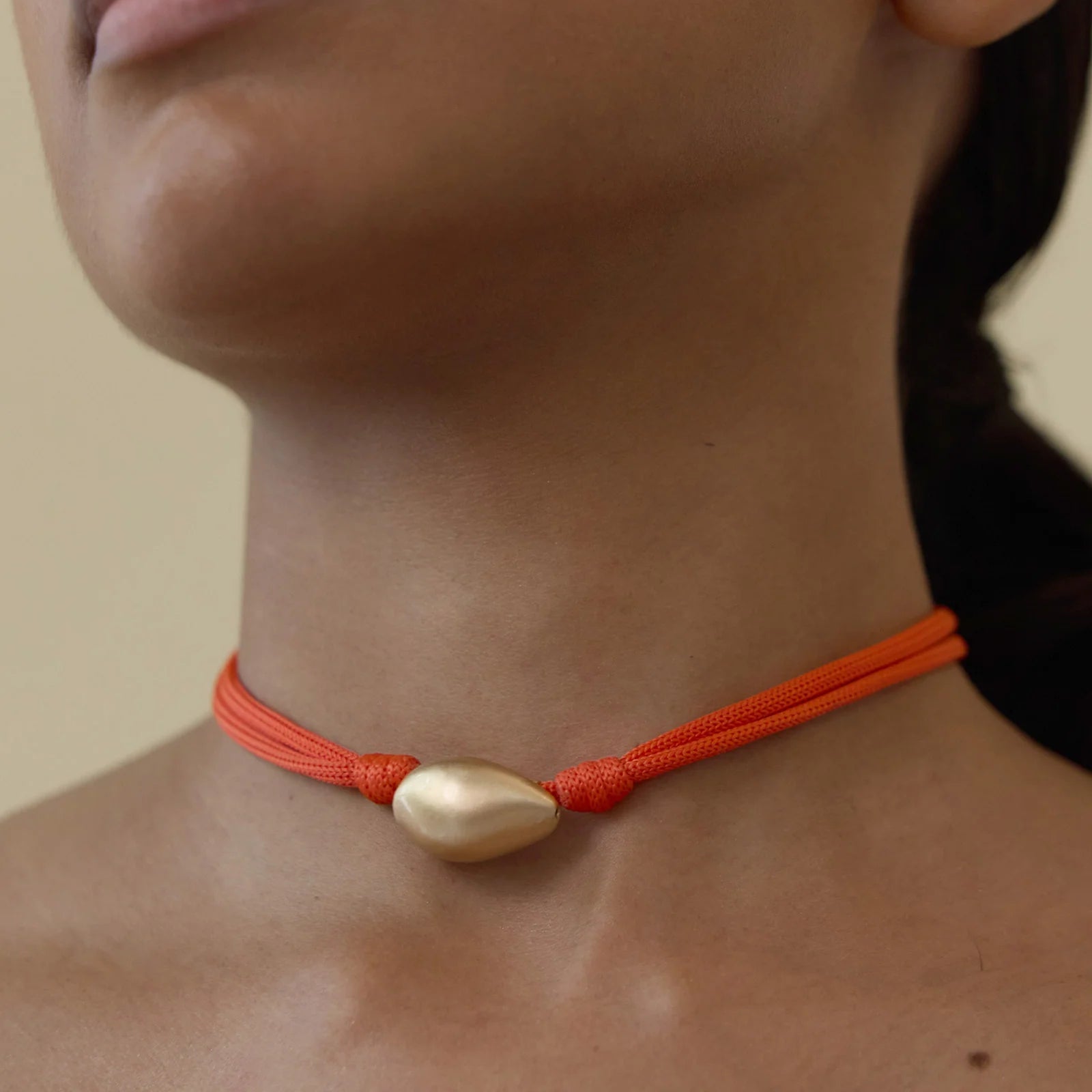 Halskette Naga orange