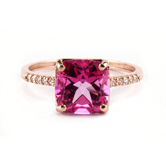 Ring Lana pink Topas