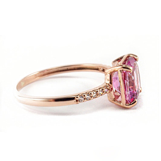 Ring Lana pink Topas