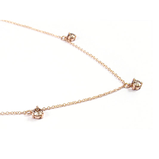 Diamantkette Ayla braun